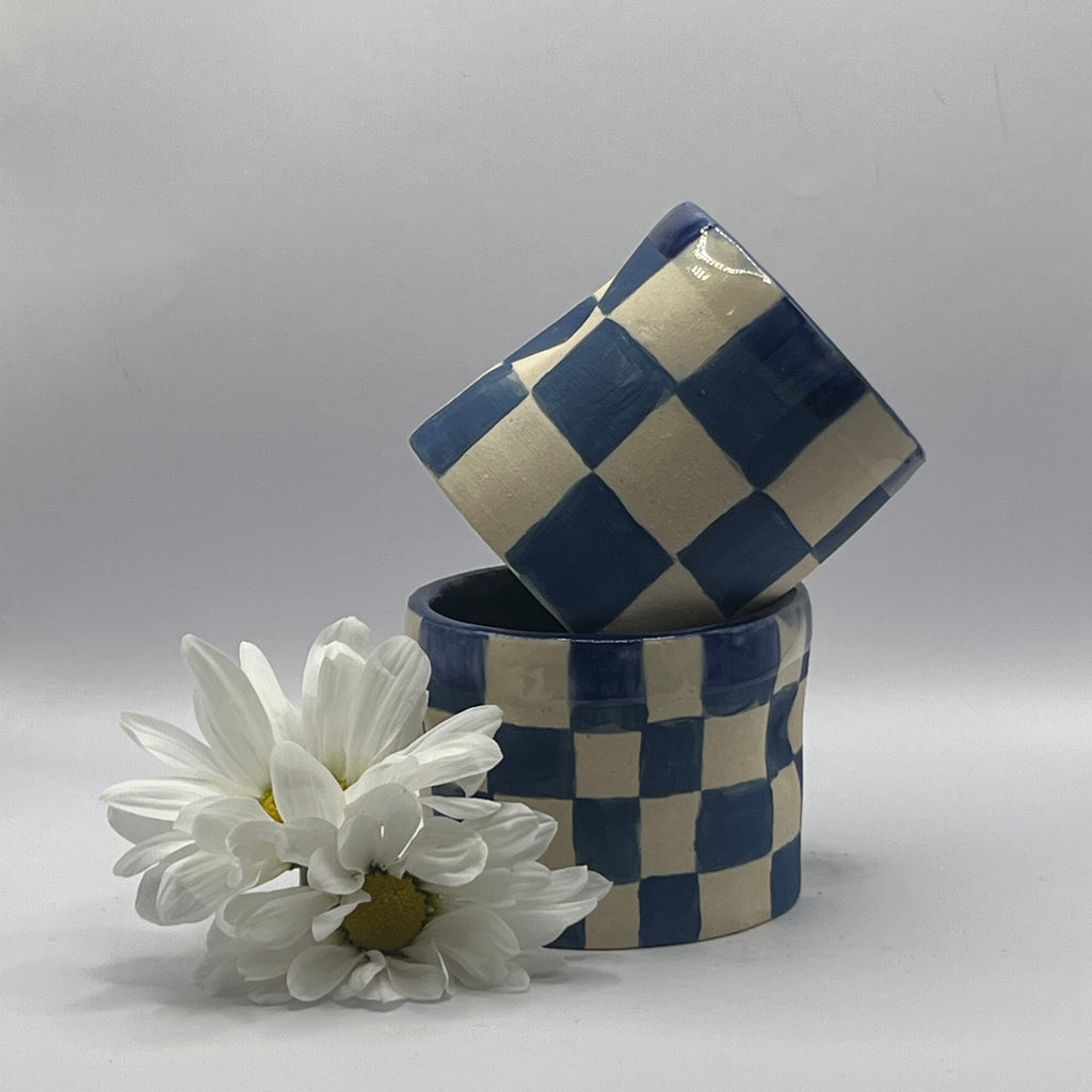 Tile Checkerboard Coffee Mugs