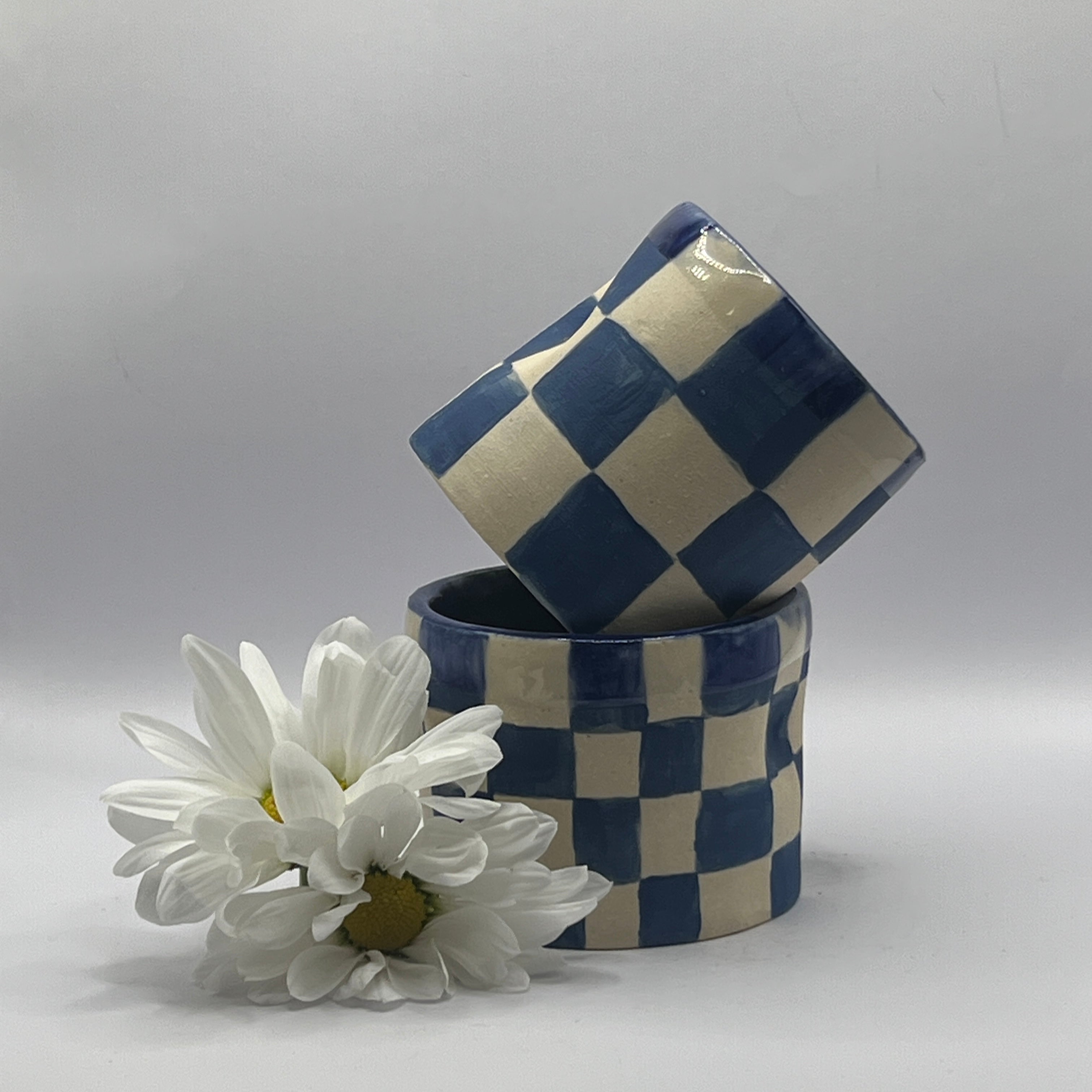Tile Checkerboard Coffee Mugs
